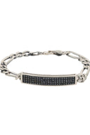 Monolith Black Men’s Silver Bracelet