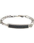 Monolith Black Men’s Silver Bracelet