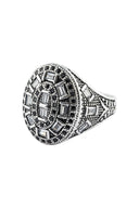 Regal Stone Men’s Silver Ring