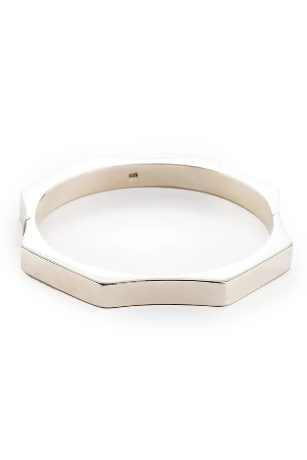 Giorgia Heavyset Silver Bracelet Parman