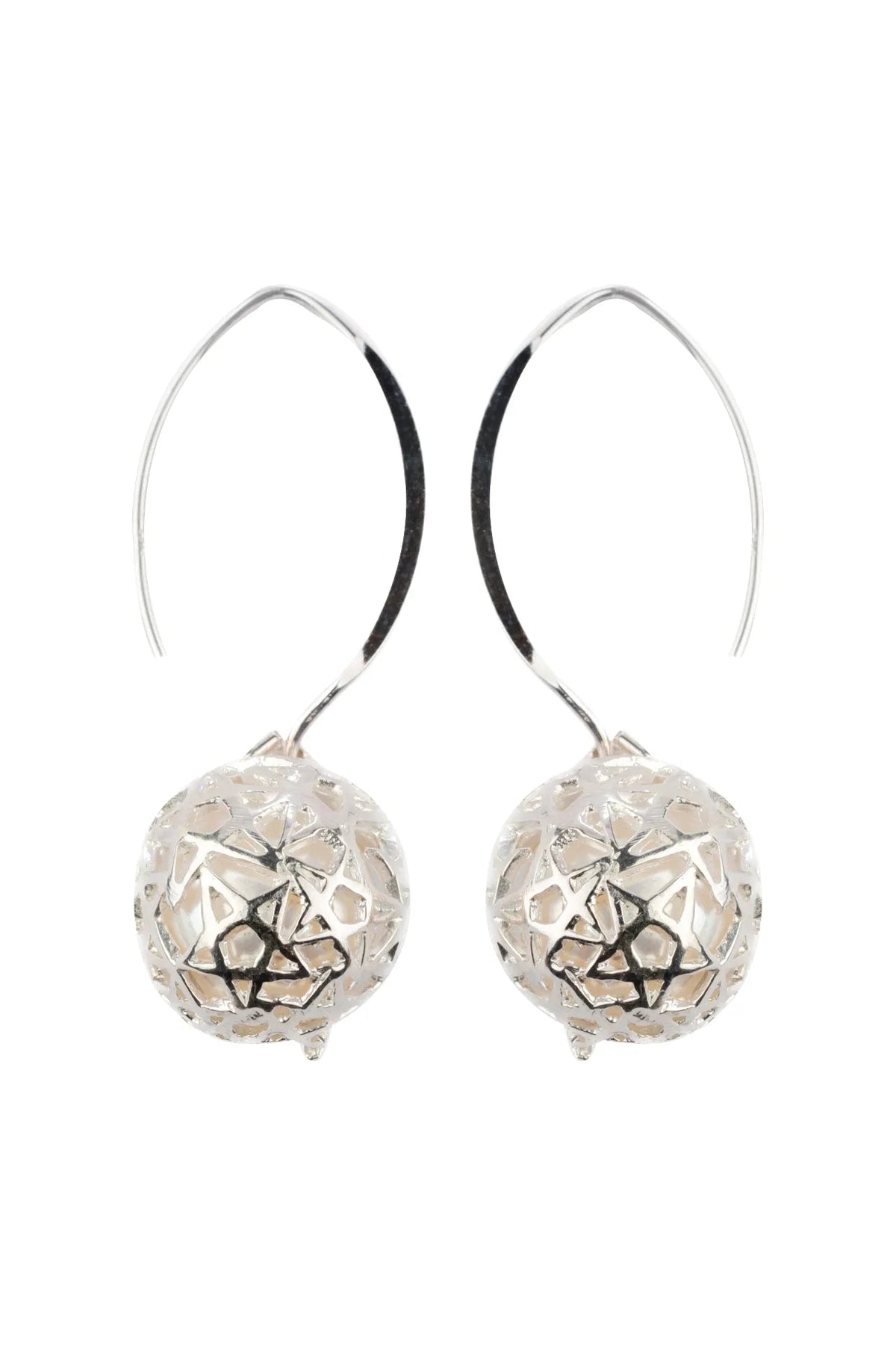 Regina Pearl Silver Earrings Parman