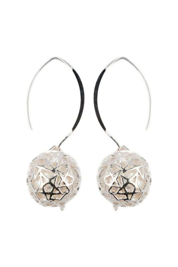 Regina Pearl Silver Earrings Parman