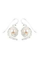 Tiara Pearl Silver Earrings