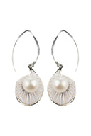 Ava Pearl Silver Earrings