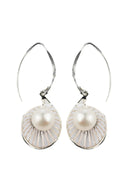 Ava Pearl Silver Earrings Parman