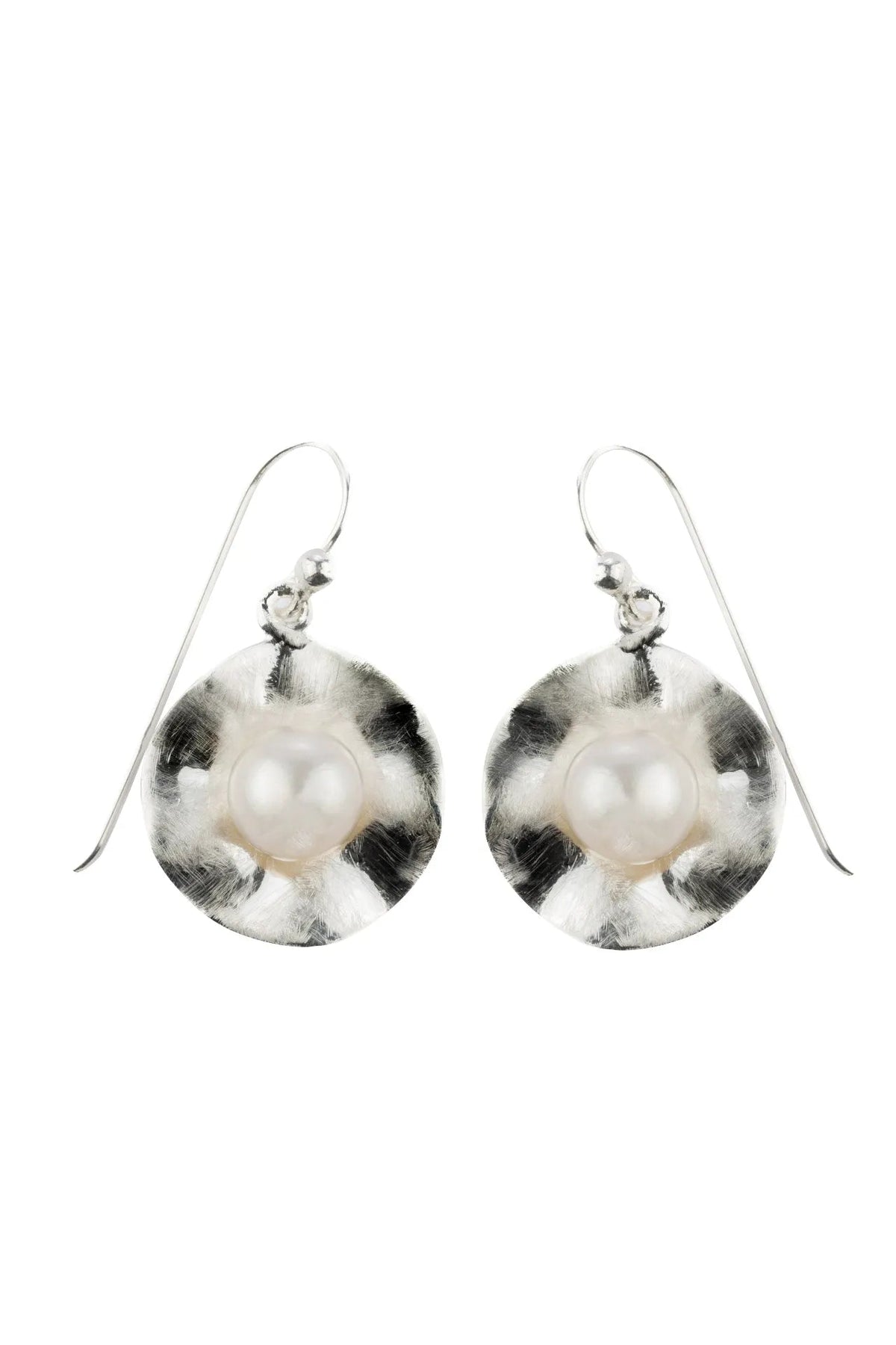 Loretta Pearl Silver Earrings Parman