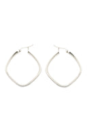 Melanie Hoop Silver Earrings