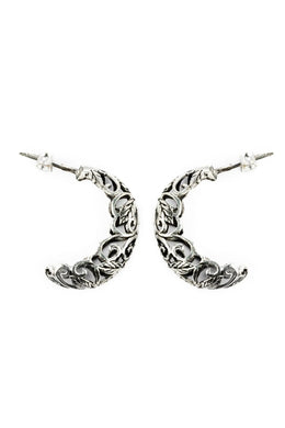 Valeria Bow Silver Earrings Parman