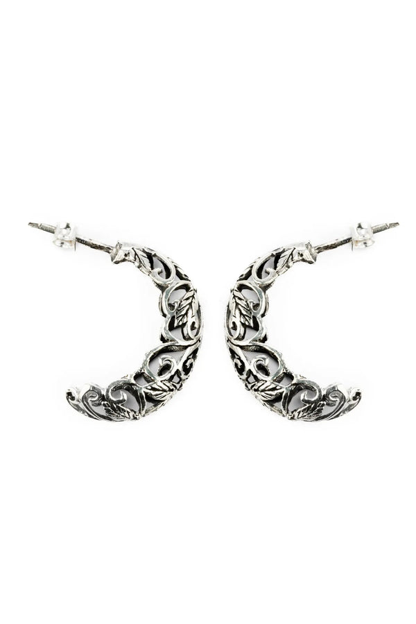 Valeria Bow Silver Earrings Parman