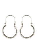 Lucia Crescent Silver Earrings