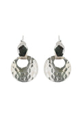 Aqua Luna Silver Earrings Parman