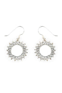 Clara Sunburst Silver Earrings