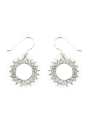 Clara Sunburst Silver Earrings Parman