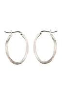 Sierra Hoop Silver Earrings