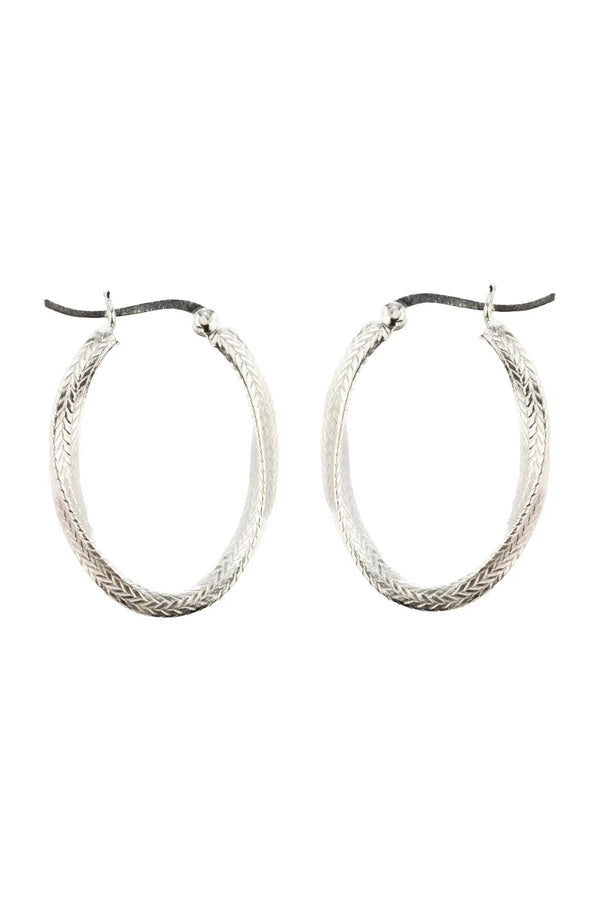 Sierra Hoop Silver Earrings Parman