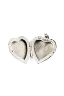 Flora Heart-Shaped Silver Pendant