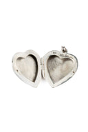 Flora Heart-Shaped Silver Pendant