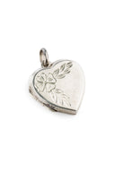 Flora Heart-Shaped Silver Pendant