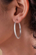 Geneva Hoop Silver Earrings Parman