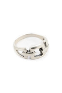 Olga Buckle Silver Ring