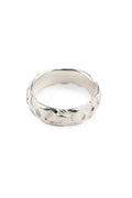 Phoebe Leaf Indent Silver Ring Parman