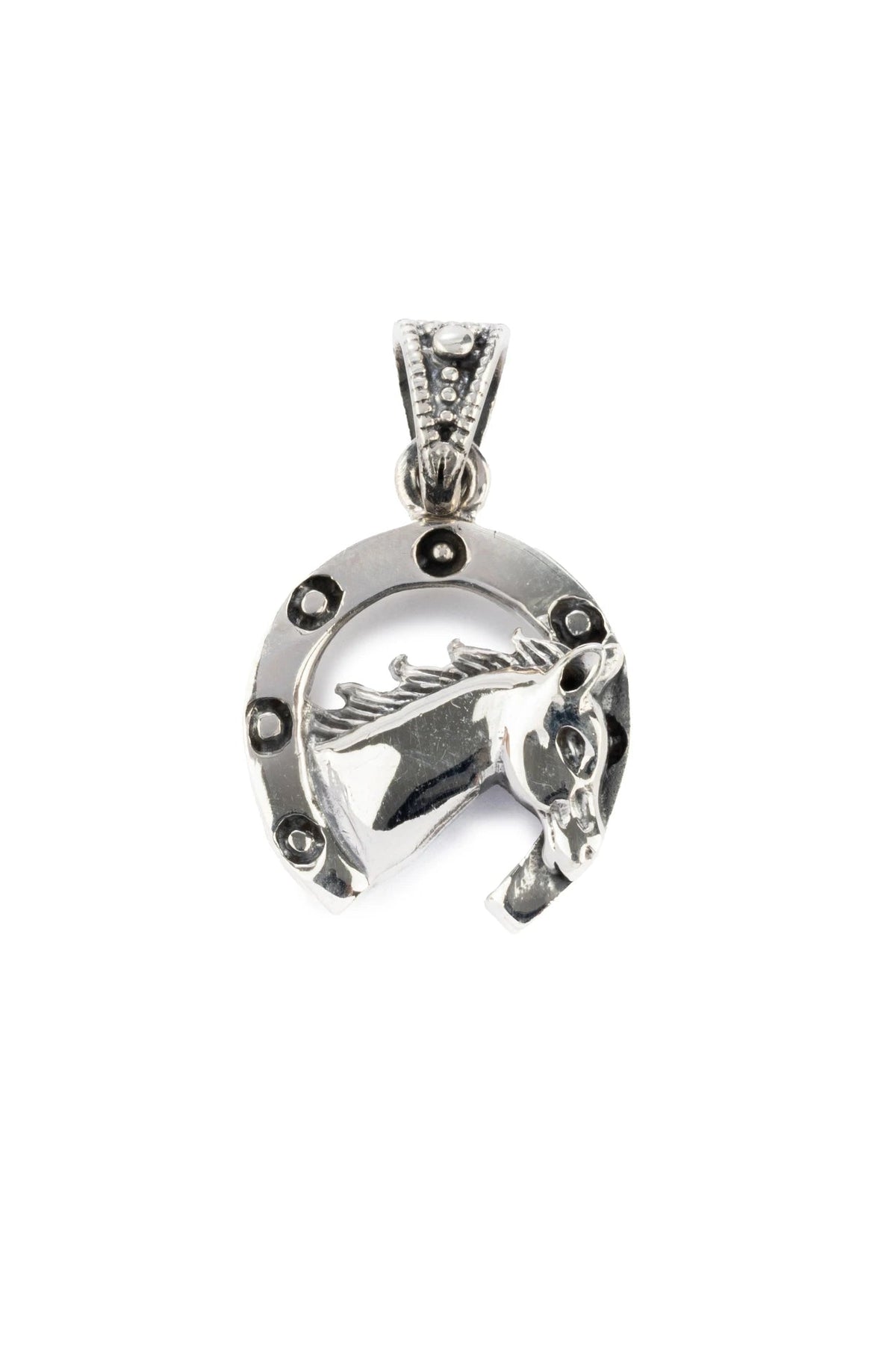 Kaia Horse Shoe Silver Pendant Parman