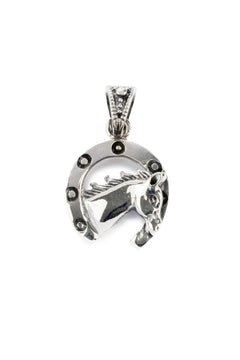 Kaia Horse Shoe Silver Pendant