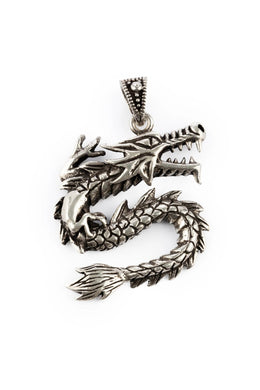 Azazel Dragon Silver Pendant Parman