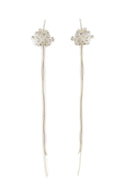 Snowflake Whisper Silver Threader Earrings Parman
