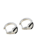 Alegra Black Eclipse Silver Earrings Parman