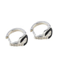 Alegra Black Eclipse Silver Earrings