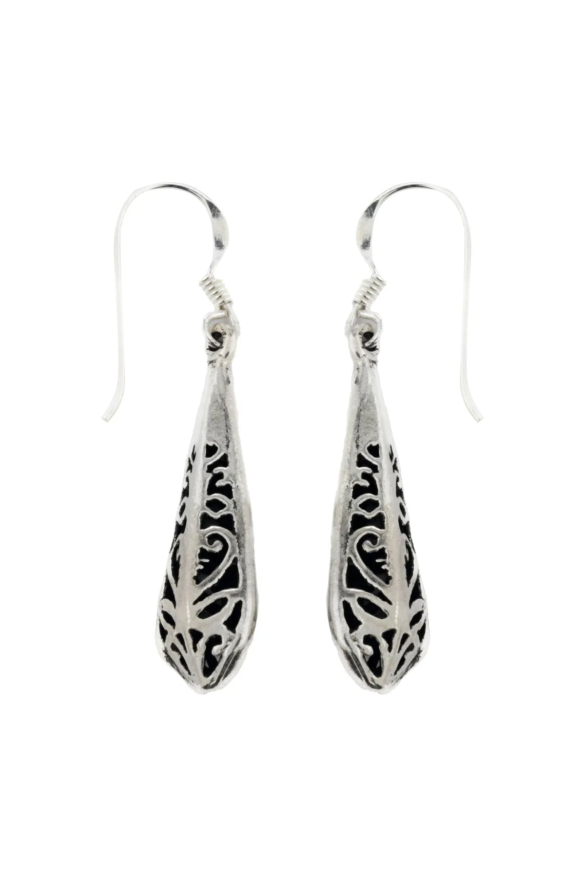 Zara Leaf Silver Earrings Parman