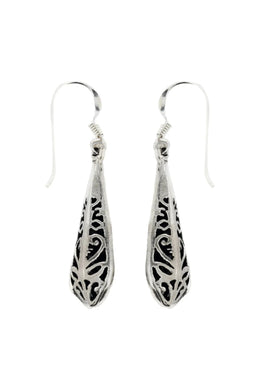 Zara Leaf Silver Earrings Parman