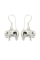 Shining Elephant Silver Earrings Parman