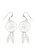 Modern Dreamcatcher Silver Earrings Parman