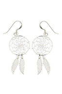 Modern Dreamcatcher Silver Earrings Parman