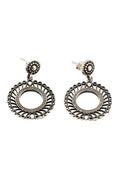 Yantra Sunburst Silver Earrings Parman