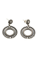 Yantra Sunburst Silver Earrings Parman