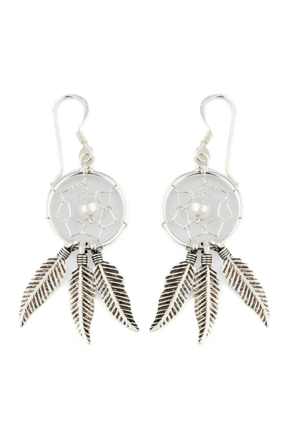 Classic Dreamcatcher Silver Earrings Parman