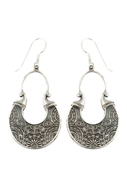 Zoya Ethnic Silver Earrings Parman