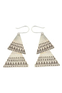 Antara Ethnic Silver Earrings Parman