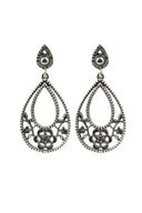 Zukti Floral Silver Earrings Parman