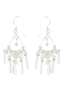 Ethnic Dreamcatcher Silver Earrings Parman