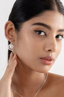Tiara Pearl Silver Earrings Parman