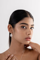 Tiara Pearl Silver Earrings