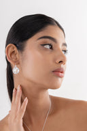 Loretta Pearl Silver Earrings
