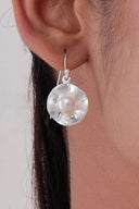Loretta Pearl Silver Earrings Parman