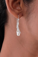 Amelia Pearl Silver Earrings
