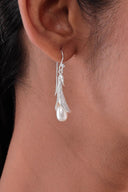 Amelia Pearl Silver Earrings Parman