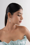 Amelia Pearl Silver Earrings Parman